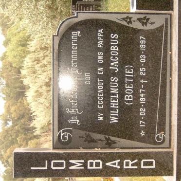 LOMBARD Wilhelmus Jacobus 1947-1997