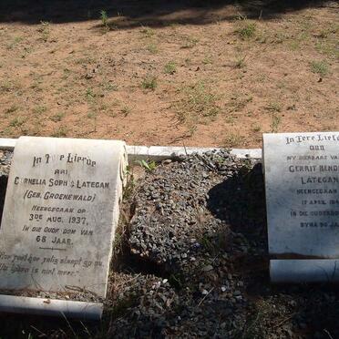 LATEGAN Gerrit Hendrik -1949 &amp; Cornelia Sophia GROENEWALD -1937