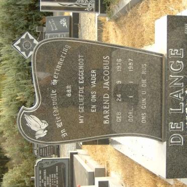LANGE Barend Jacobus , de 1936-1987