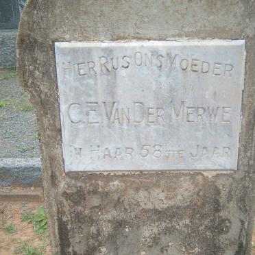 MERWE C.E., van der