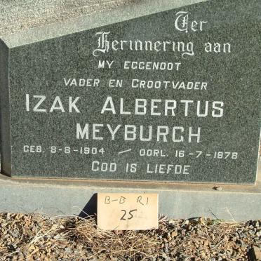 MEYBURGH Izak Albertus 1904-1978