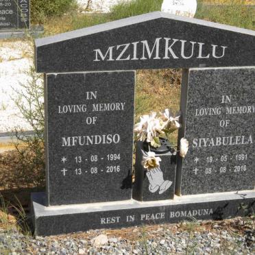 MZIMKULU Siyabulela 1991-2016 :: MZIMKULU Mfundiso 1994-2016