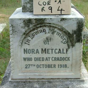 METCALF Nora -1918