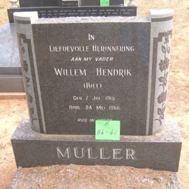 MULLER Willem Hendrik 1915-1966