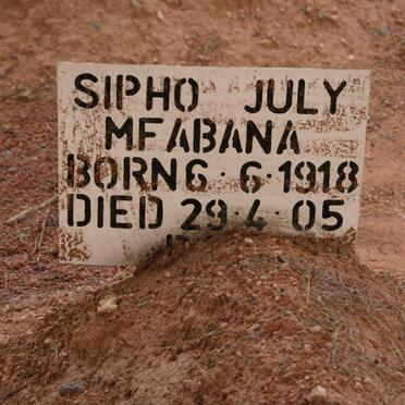 MFABANA Sipho July 1918-2005