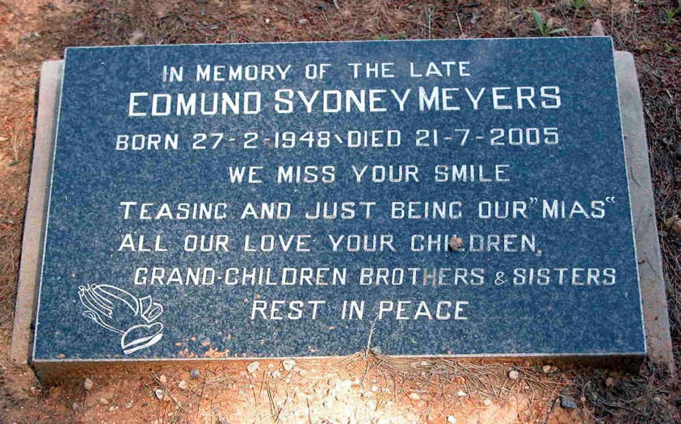 MEYERS Edmund Sydney 1948-2005
