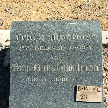 MOOLMAN Henry &amp; Dina Maria -1955