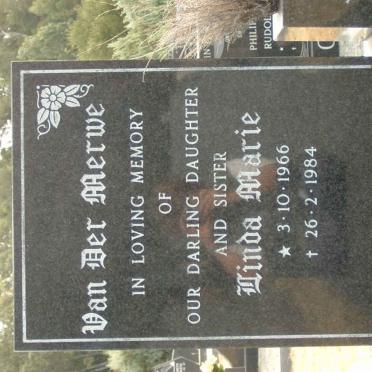 MERWE Linda Marie, van der 1966-1984