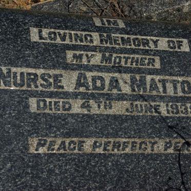 MATTOCKS Ada -1935