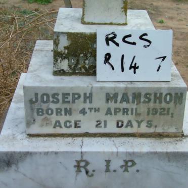 MANSHON Joseph -1921
