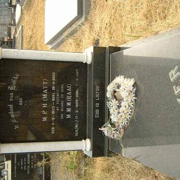 MEYER M.P.H. 1925-2003 &amp; M.M.M. NEL 1925-1987