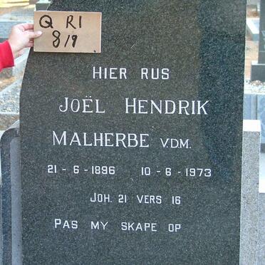 MALHERBE Joël Hendrik 1896-1973