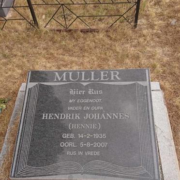 MULLER Hendrik Johannes 1935-2007