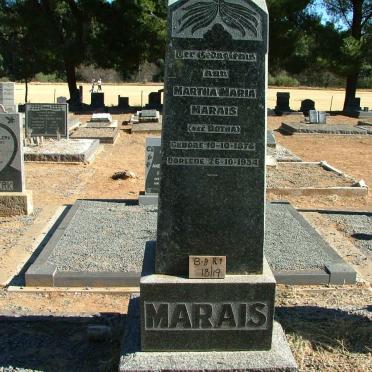 MARAIS Martha Maria nee BOTHA 1876-1934
