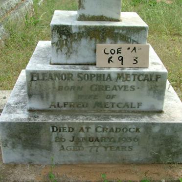 METCALF Eleanor Sophia nee GREAVES -1936