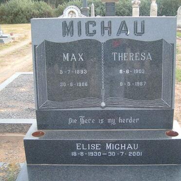 MICHAU Max 1893-1986 &amp; Theresa 1903-1987 :: MICHAU Elise 1930-2001
