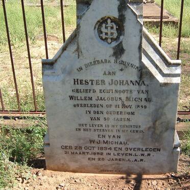 MICHAU Willem Jacobus 1834-1892 &amp; Hester Johanna -1889