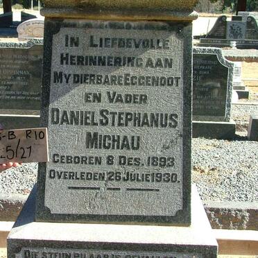 MICHAU Daniel Stephanus 1893-1930
