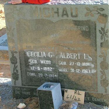 MICHAU Albert L. 1891-1967 &amp; Cecilia G. WEBB 1892-1984