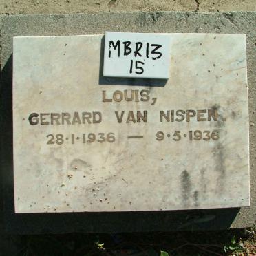 NISPEN Louis Gerrard, van 1936-1936
