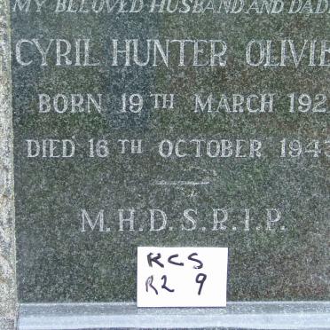 OLIVIER Cyril Hunter 1921-1943