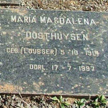 OOSTHUYSEN Jacobus Johannes 1912-1991 &amp; Maria Magdalena LOUBSER 1914-1997 :: LOUBSER Francis Wallace Sleigh 1921-1994