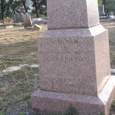 PIKE William Horatio -1863 &amp; Eliza Ann -1863
