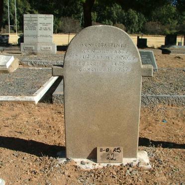 PIENAAR Petrus Andries 1858-1937