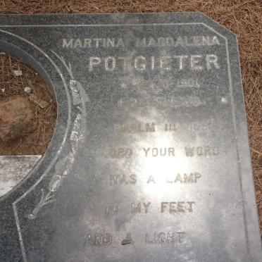 POTGIETER Martina Magdalena 1901-1988
