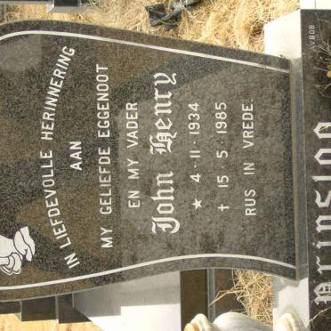 PRINSLOO John Henry 1934-1985