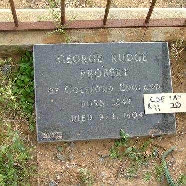 PROBERT George Rudge 1843-1904