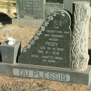 PLESSIS Peggy, du 1930-1975