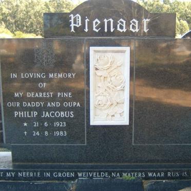 PIENAAR Philip Jacobus 1923-1983