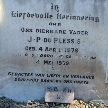 PLESSIS J.P., du 1876-1939