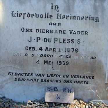 PLESSIS J.P., du 1876-1939