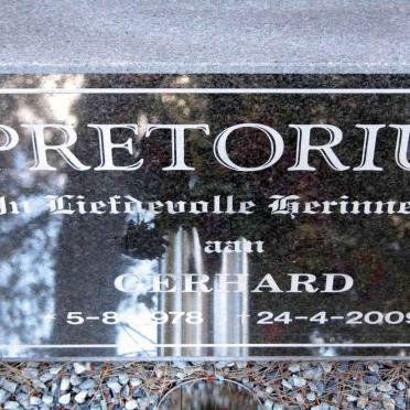 PRETORIUS Gerhard 1978-2009