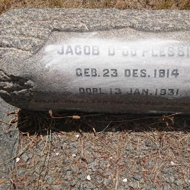PLESSIS Jacob D., du 1914-1931