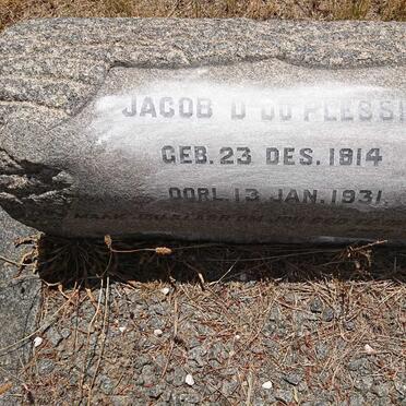 PLESSIS Jacob D., du 1914-1931