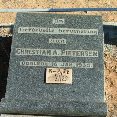 PIETERSEN Christian A. -1935