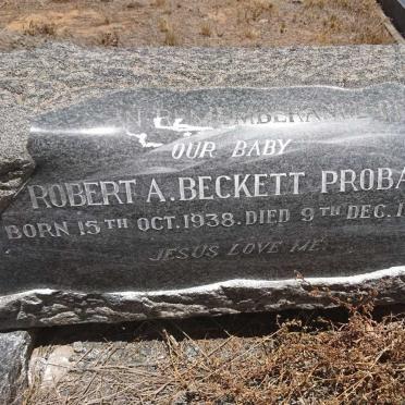 PROBART Roberta A. Beckett 1938-1938