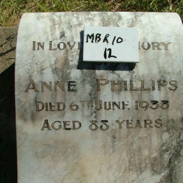 PHILLIPS Anne -1933