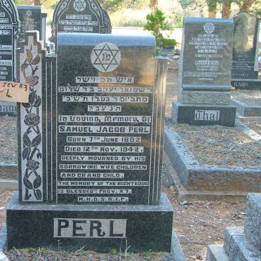 PERL Samuel Jacob 1882-1942