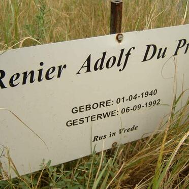 PREEZ Renier Adolf, du 1940-1992