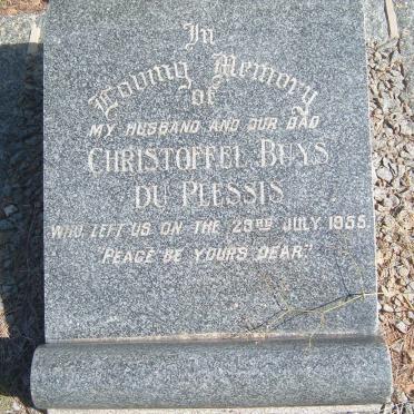 PLESSIS Christoffel Buys, du -1955