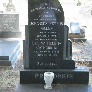 PRETORIUS Johannes Petrus Willem 1894-1977 &amp; Levina Helena Catharina OLIVIER 1896-1982