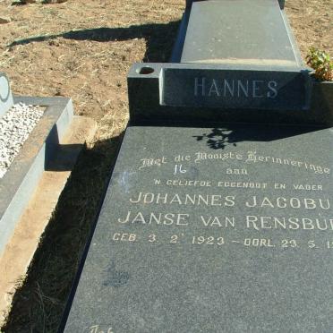 RENSBURG Johannes Jacobus, Janse van 1923-1989