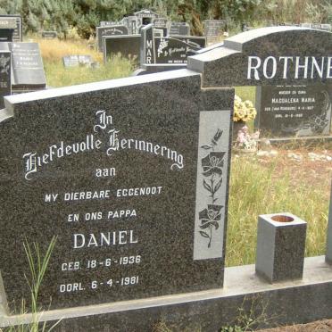 ROTHNER Daniel 1936-1981 &amp; Martha D.J. ERASMUS 1939-