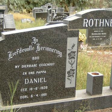 ROTHNER Daniel 1936-1981 &amp; Martha D.J. ERASMUS 1939-