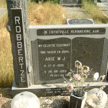 ROBBERTZE Arie W.J. 1930-1993