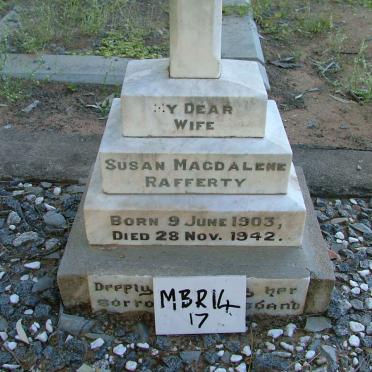 RAFFERTY Susan Magdalene 1903-1942